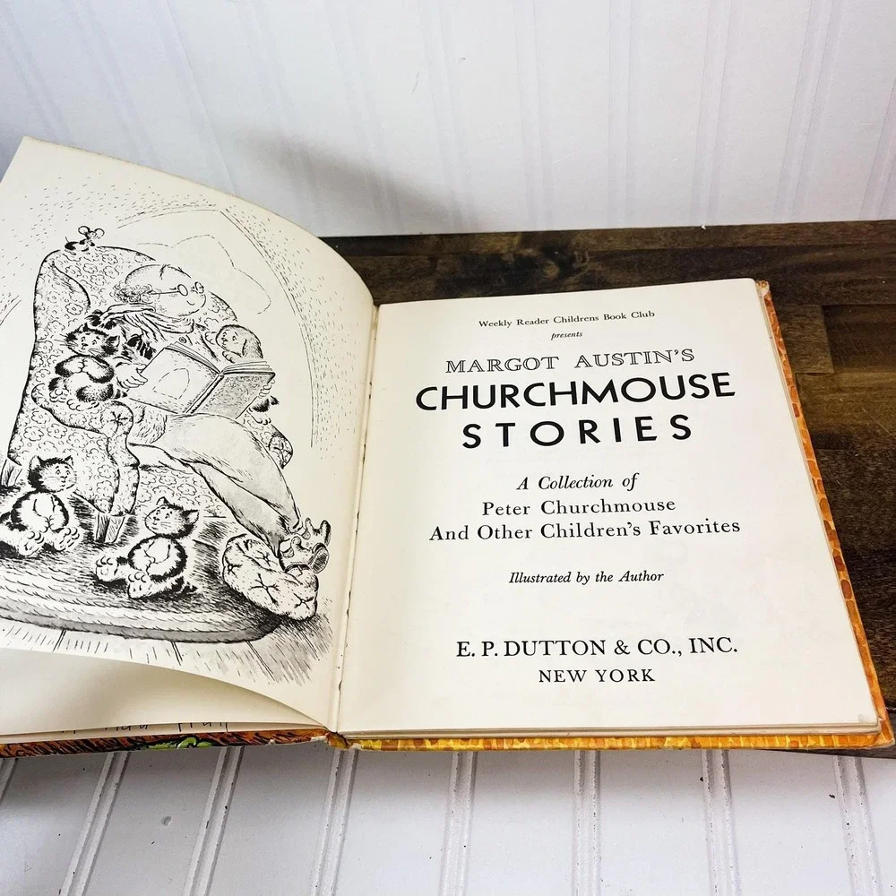Vintage Churchmouse Stories by‎ Margot Austin: Children's Bookshelf Decor